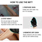 BathWe 2 Pcs Deep Exfoliating Bath Glove, Body Scrubber Dead Skin Remover, for Adults & Kids