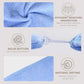 BathWe Ultra Plush Microfiber Hair Towel Wrap for Women, 3 Pack Ultra Absorbent Twist Hair Turban Drying Cap Hair Wrap, for Drying Curly, Long & Thick Hair Pink and Light Blue